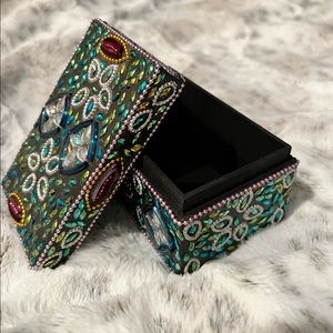 Faux Gem Colored box for jewelry or just small items you do not want to lose.